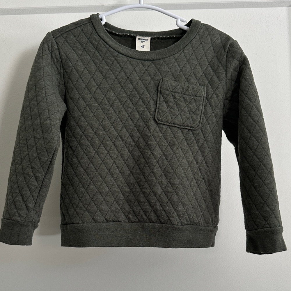 OshKosh B'gosh Quilted Gray Sweatshirt